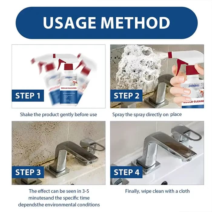 Nettoyant moussant puissant multi-usages pour les moisissures
