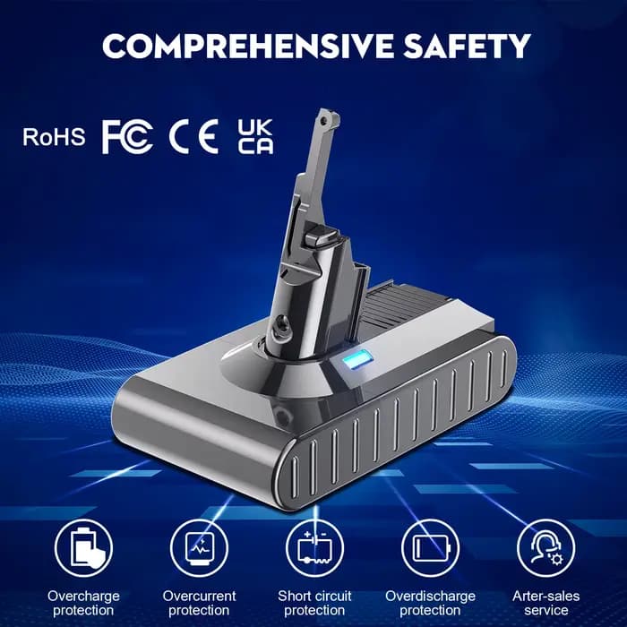 Batterie de remplacement pour aspirateur Dyson V8