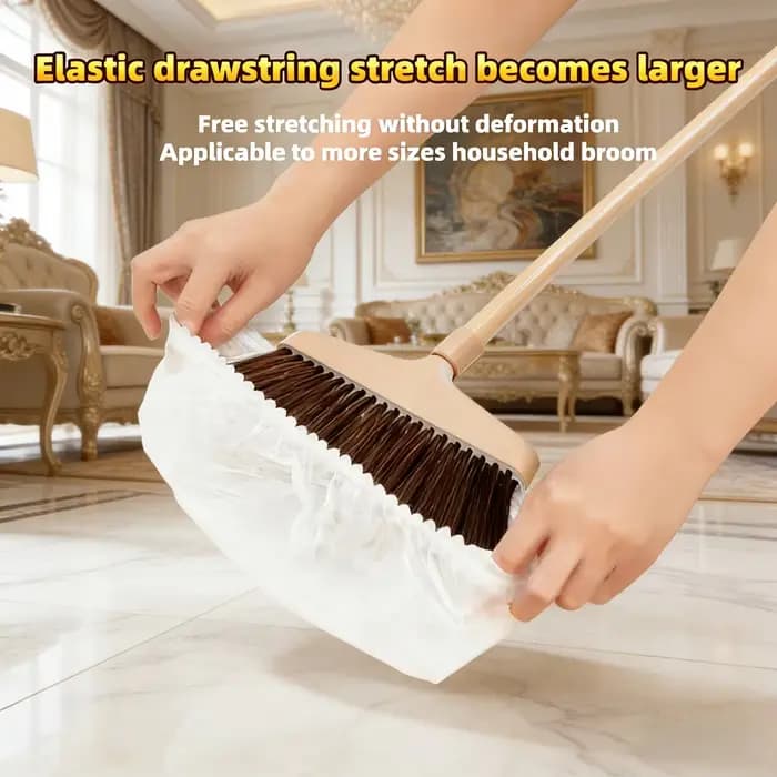 50/100 housses de balai jetables – Adsorption électrostatique pour cheveux et poussière