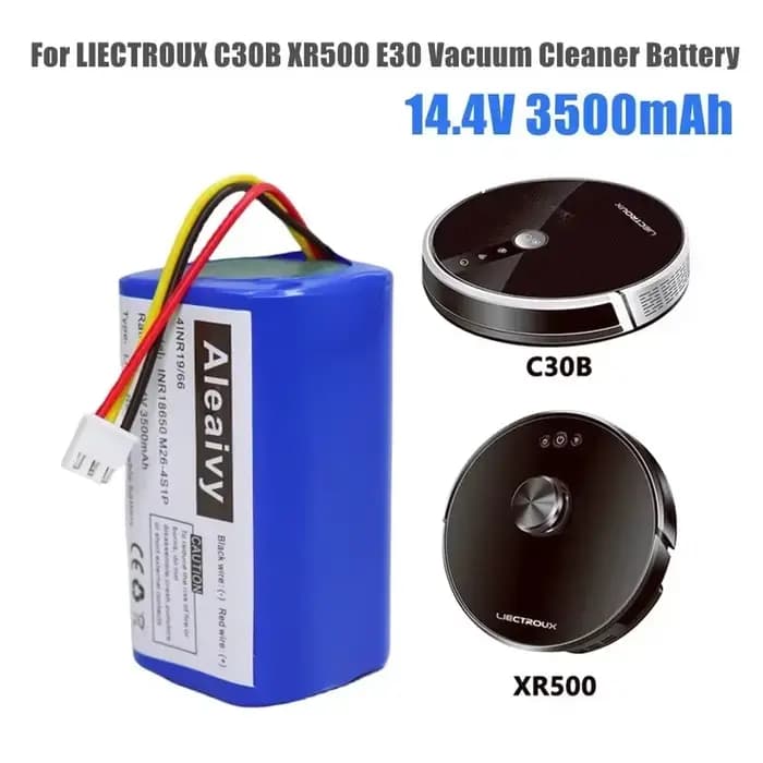 Pour LIECTRAUX C30B E30 XR500 robot aspirateur batterie accessoires 14.4V 4000mAh 18650