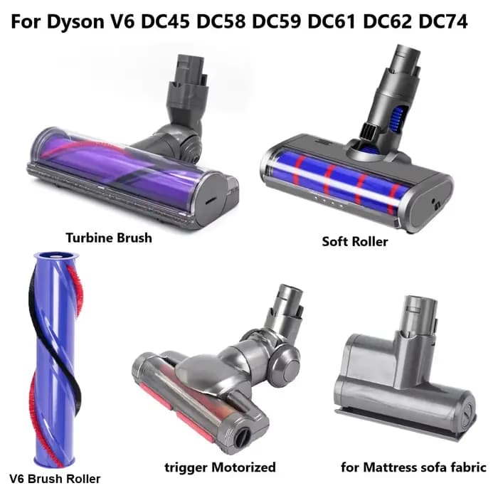 Tête de brosse pour aspirateur Dyson V6 DC45 DC58 DC59 DC61 DC62 DC74