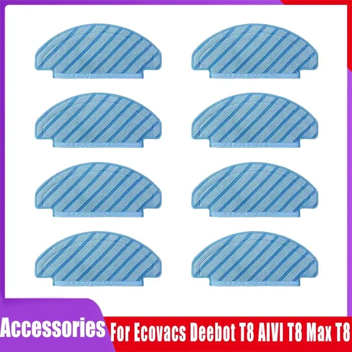 Chiffons de vadrouille lavables en superfibre pour aspirateur Ecovacs Deebot Ozmo T8 AIVI T8 Max N8 Pro Plus/ N8 Pro T9