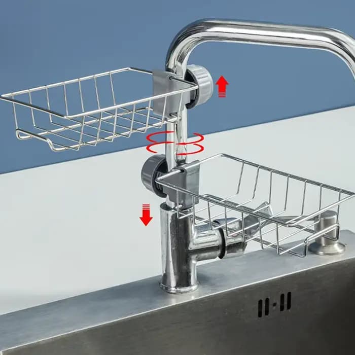 Égouttoir de robinet de cuisine suspendu rotatif
