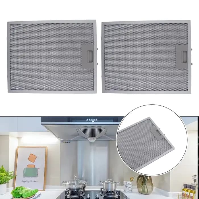 2 pièces filtres pour hotte de cuisine filtre de ventilation d'extracteur de maille métallique 320x260 Mm