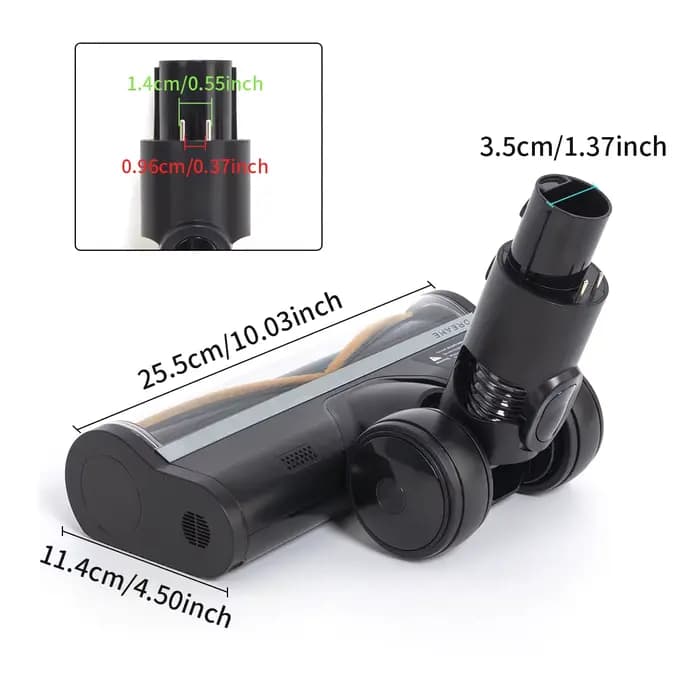Tête de brosse électrique pour aspirateur Dreame R10 R20 R30 Z10 Z20 Z30 V20 V20 Pro V12 T20 T20pro T30 avec lumières LED pour la détection de poussière