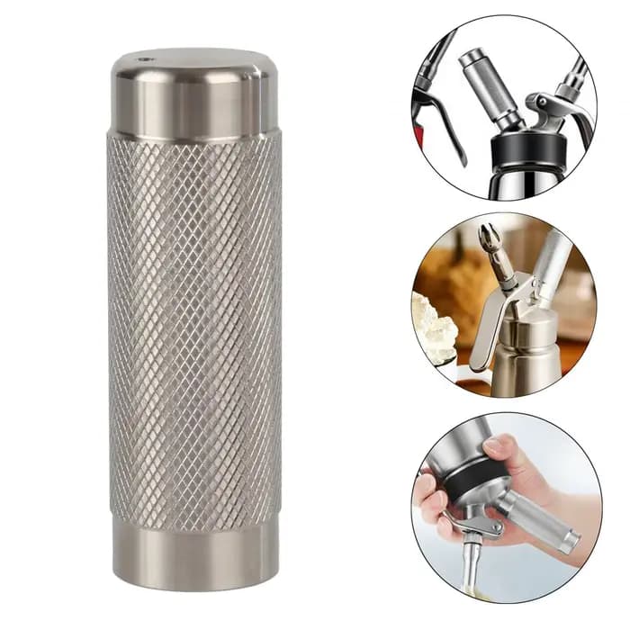 Support de chargeur pour distributeur de crème fouettée, accessoire de tête de fouet, acier inoxydable, support de fouets à crème durable