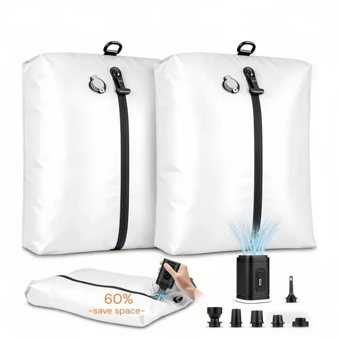 Sac de rangement sous vide de voyage avec pompe à air