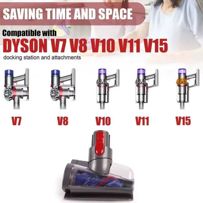 Mini tête motorisée pour aspirateur Dyson V8 V10 V11 V15 V7