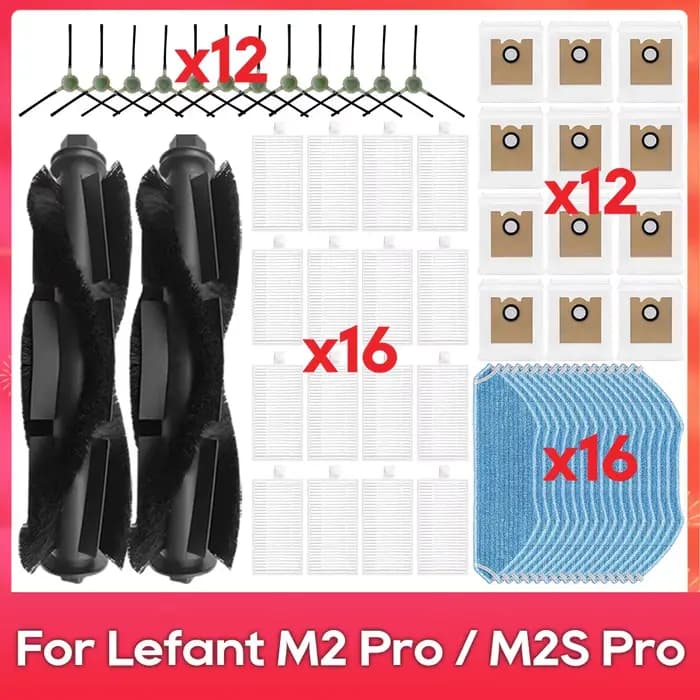 Compatible pour ( Lefant M2 Pro / M2S Pro ) Brosse principale et latérale