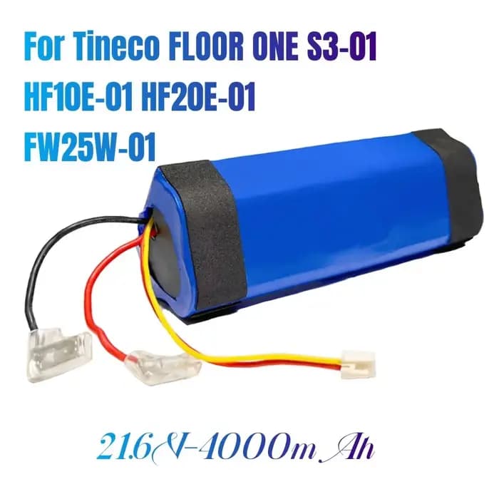 100% Original 4000mAh pour Tineco FLOOR ONE 1.0 FW25M-01 FW25W-01 FW09010ECN HF10E-01 HF20E-01 S3-01 batterie d'aspirateur