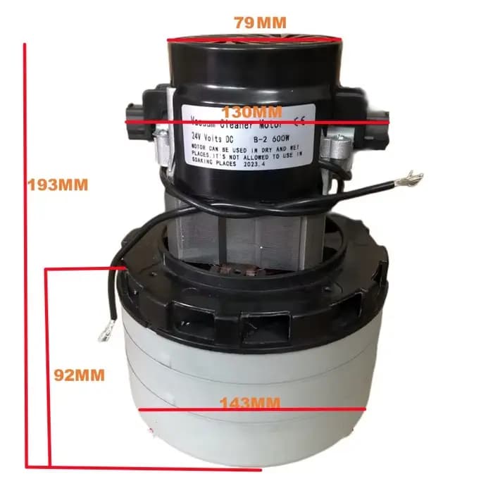 Moteur d'aspirateur universel 220V /24V/36V/48V 1200W /600W/400W