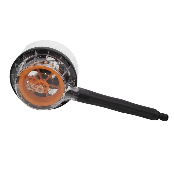 Brosse ronde rotative, nettoyage à l'eau