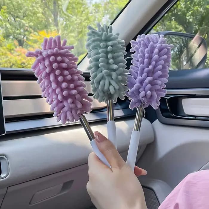 1 brosse anti-poussière antistatique rétractable