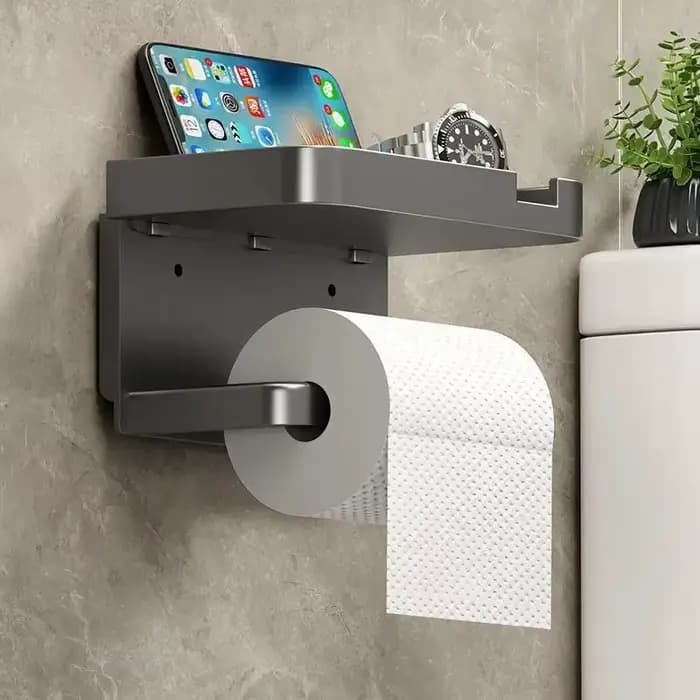 Porte-papier toilette facile à installer - Fixation murale