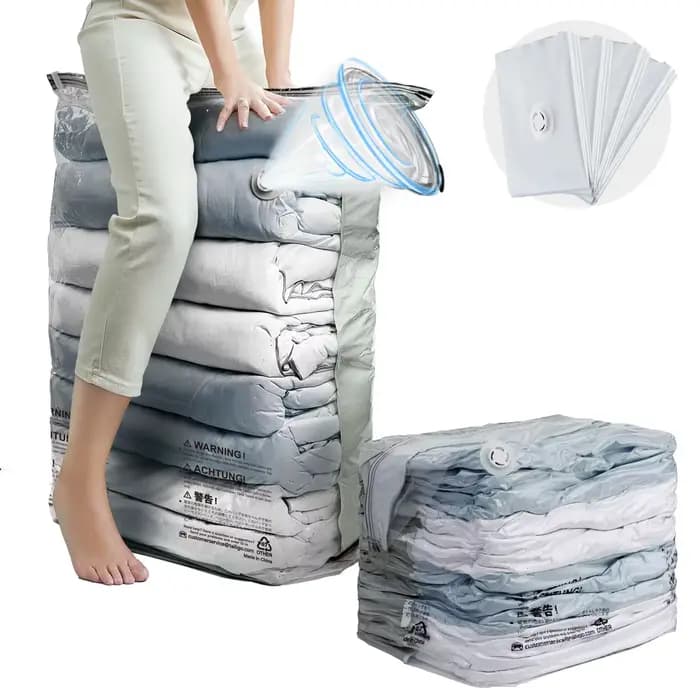 Sacs de rangement sous vide de voyage extra grands sans pompe