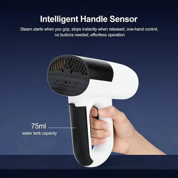 Défroisseur Vapeur Portable Domestique à Forte Aspiration avec Capteur Intelligent sur la Poignée