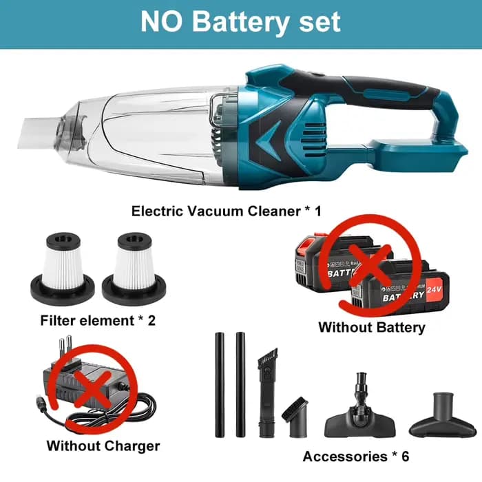 Aspirateur sans fil pour Makita 18V batterie 10000Pa Portable électrique sans fil nettoyage outils électriques pour la maison poils d'animaux