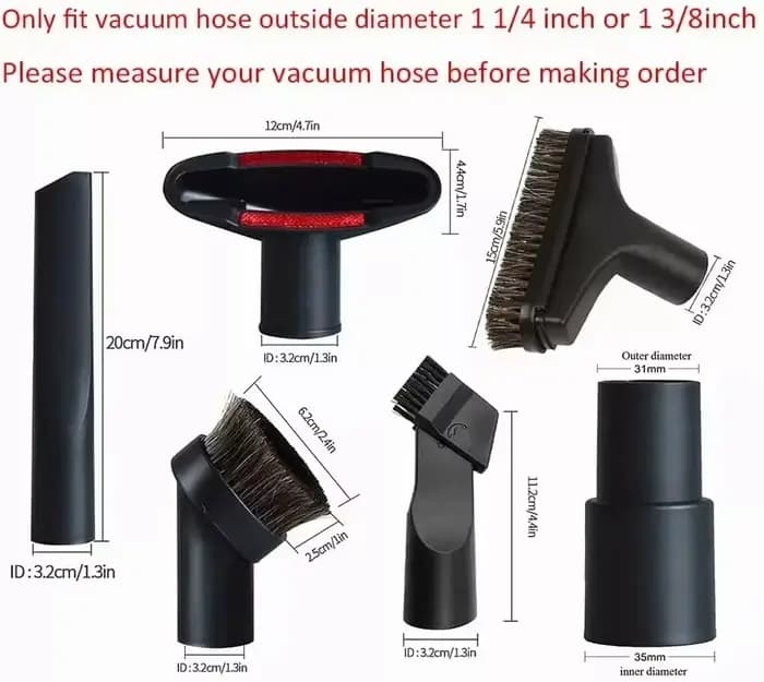 6 accessoires pour aspirateur