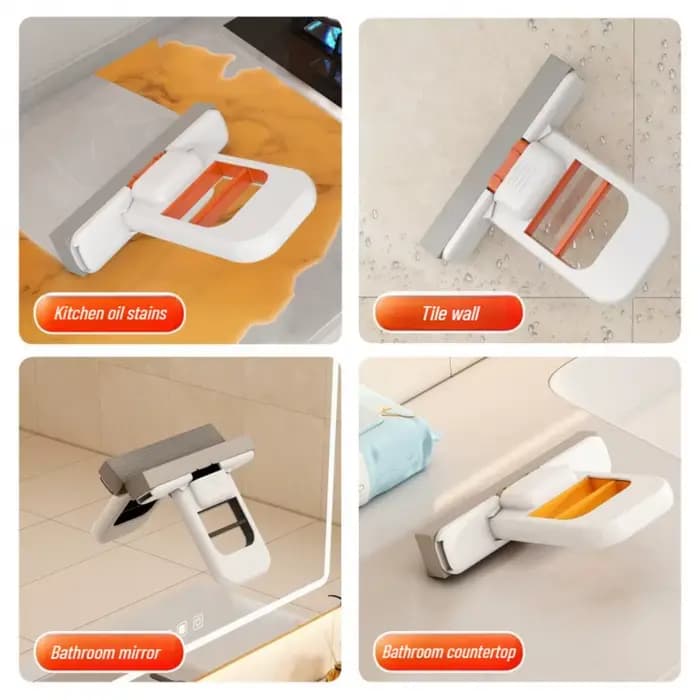 Mini serpillière multifonctionnelle | Serpillère rétractable humide/sèche pour cuisine