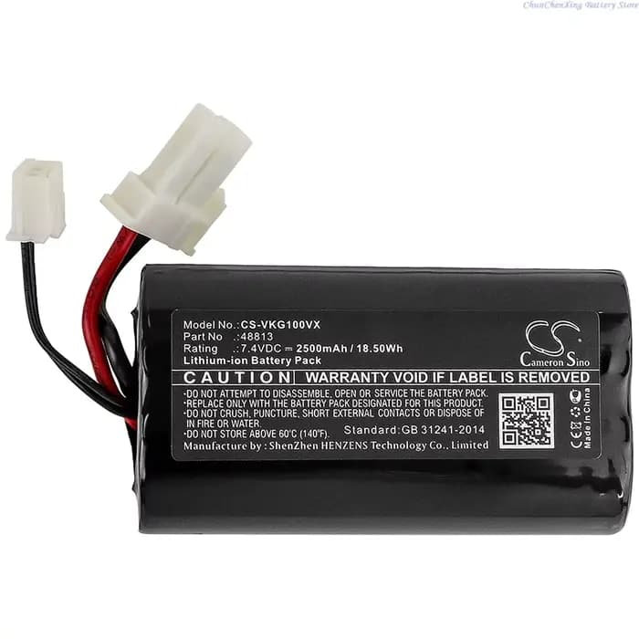 Batterie d'aspirateur 7.4V 2500mAh 48813 pour Vorwerk Kobold VG100 + outil