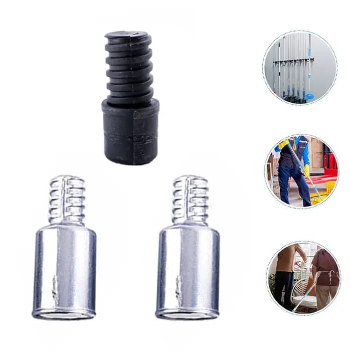 Adaptateur de balai avec poteaux d'extension filetés