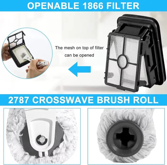 Pièces de rechange pour Bissell CrossWave sans fil Max 2554 2554A 2590 2593 2596 2597 HydroSteam Plus série 3515 35151 3513 3518