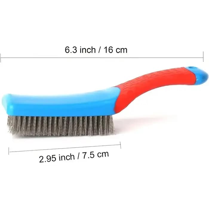 Brosse métallique avec poils en acier inoxydable