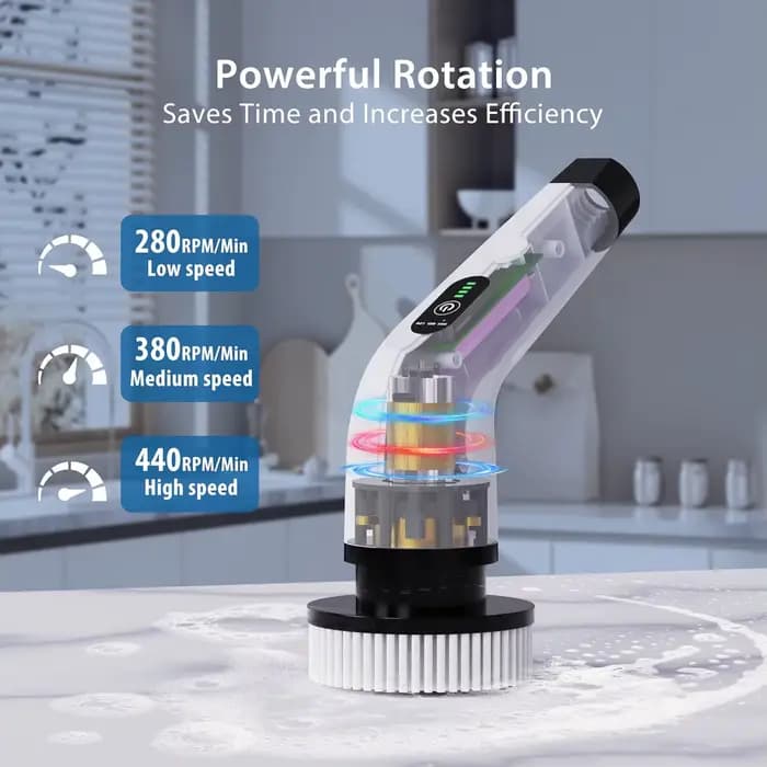 Brosse de nettoyage électrique polyvalente