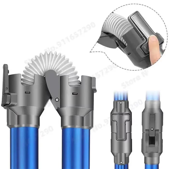 Tube d'extension pliable en aluminium pour aspirateurs Dyson