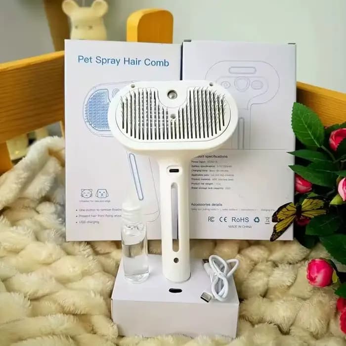Brosse de toilettage pour chien à vapeur