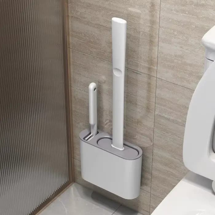 Brosse de Toilette Murale avec Coins Sans Fréquence