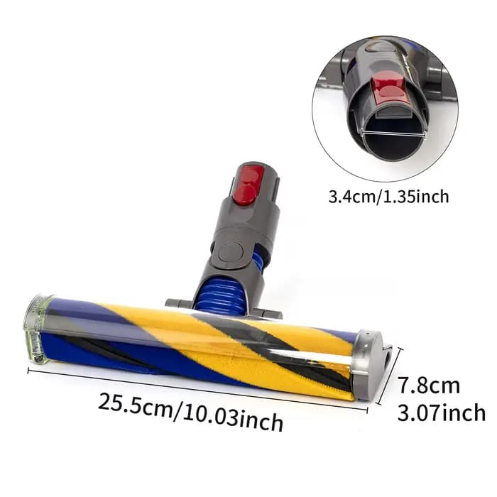 Pour aspirateur Dyson, brosse à sol en velours doux légère