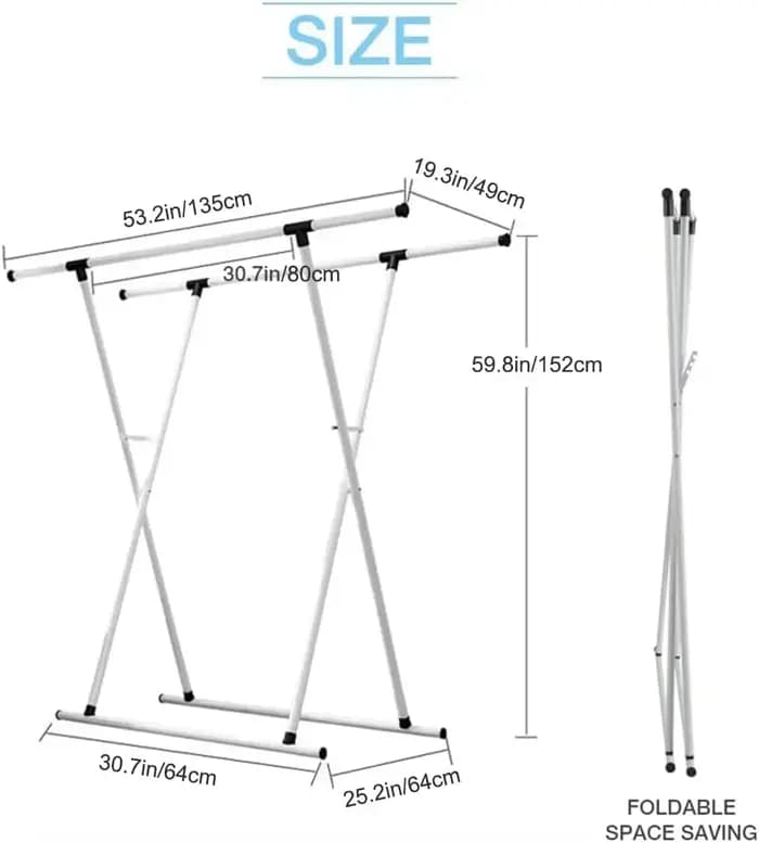 Vaccoir à linge pliable télescopique T1