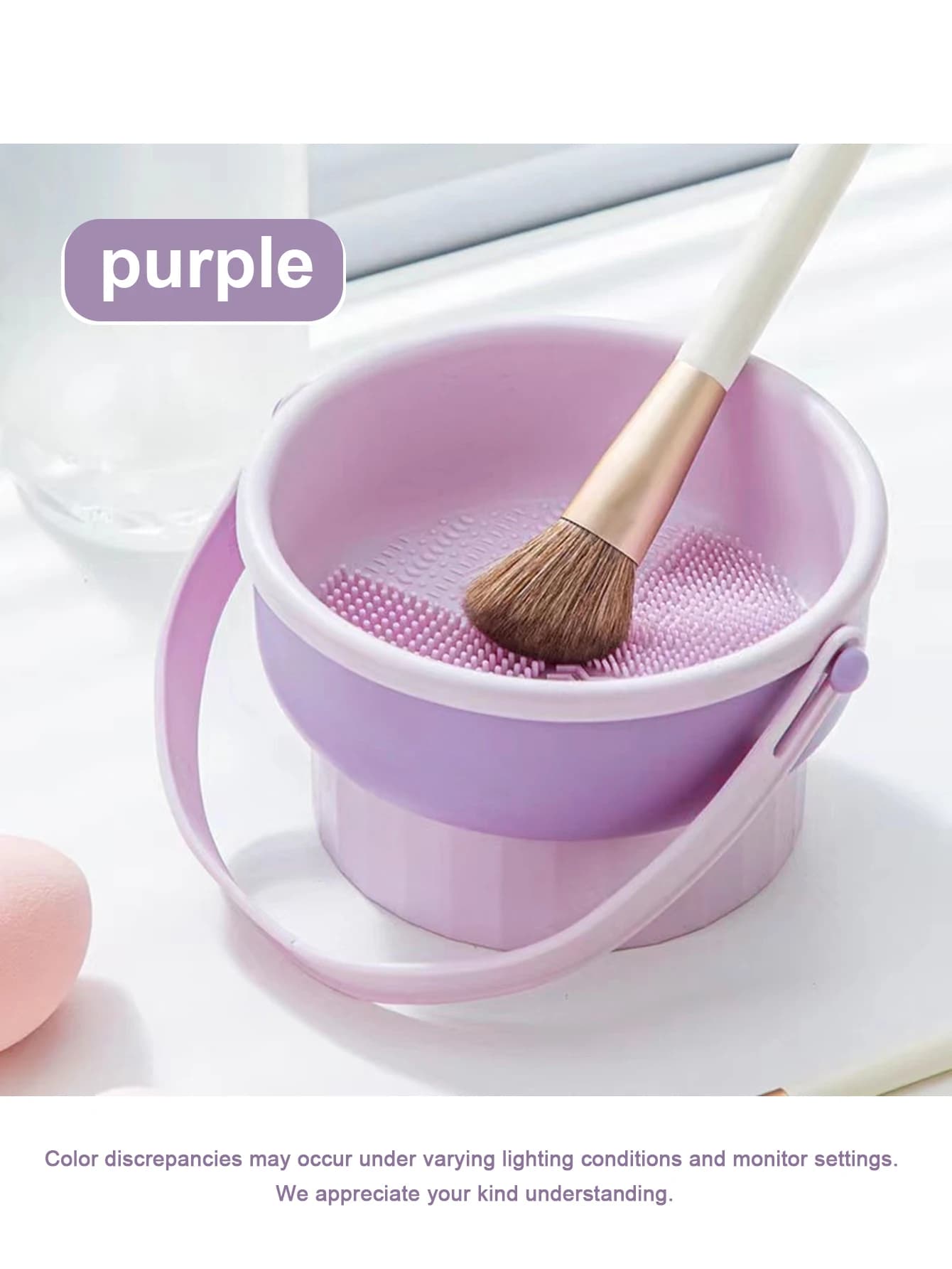 Bol de nettoyage pour pinceaux de maquillage, tout-en-un, support de lavage sec et de rangement, out
