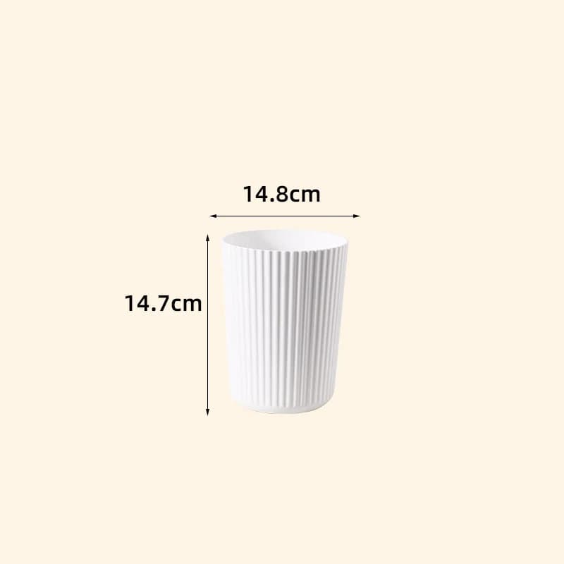 Poubelle ronde en plastique, conteneur poubelle pour salle de bains, cuisine, chambre à coucher, mai