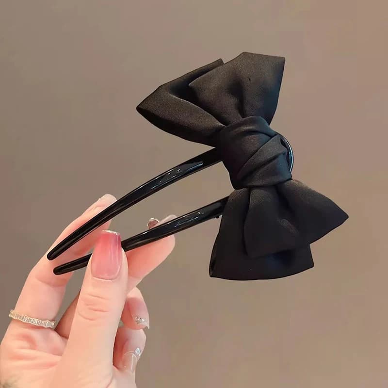 Pince à cheveux en forme de U avec nœud pour femmes, accessoire de usage quotidien pour filles, épin