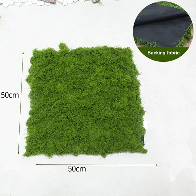 Gazon artificiel en mousse pour aménagement paysager micro-écosystème, pelouse, bonsaï, poterie, pav