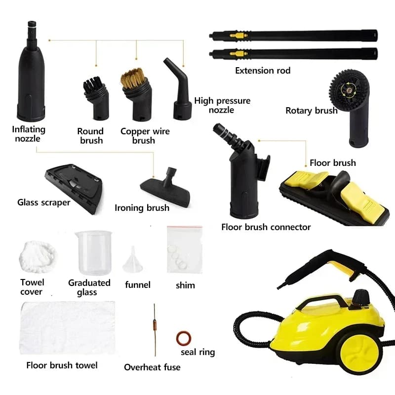 Nettoyeur Vapeur Multifonction, Stérilisation Haute Température, Désinfection, Nikde Voiture, Cuisin