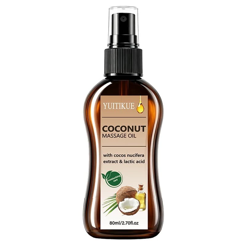 Huile de massage à la noix de coco, extrait naturel de Cocos Nucifera, non grasse, hydratante, pour 