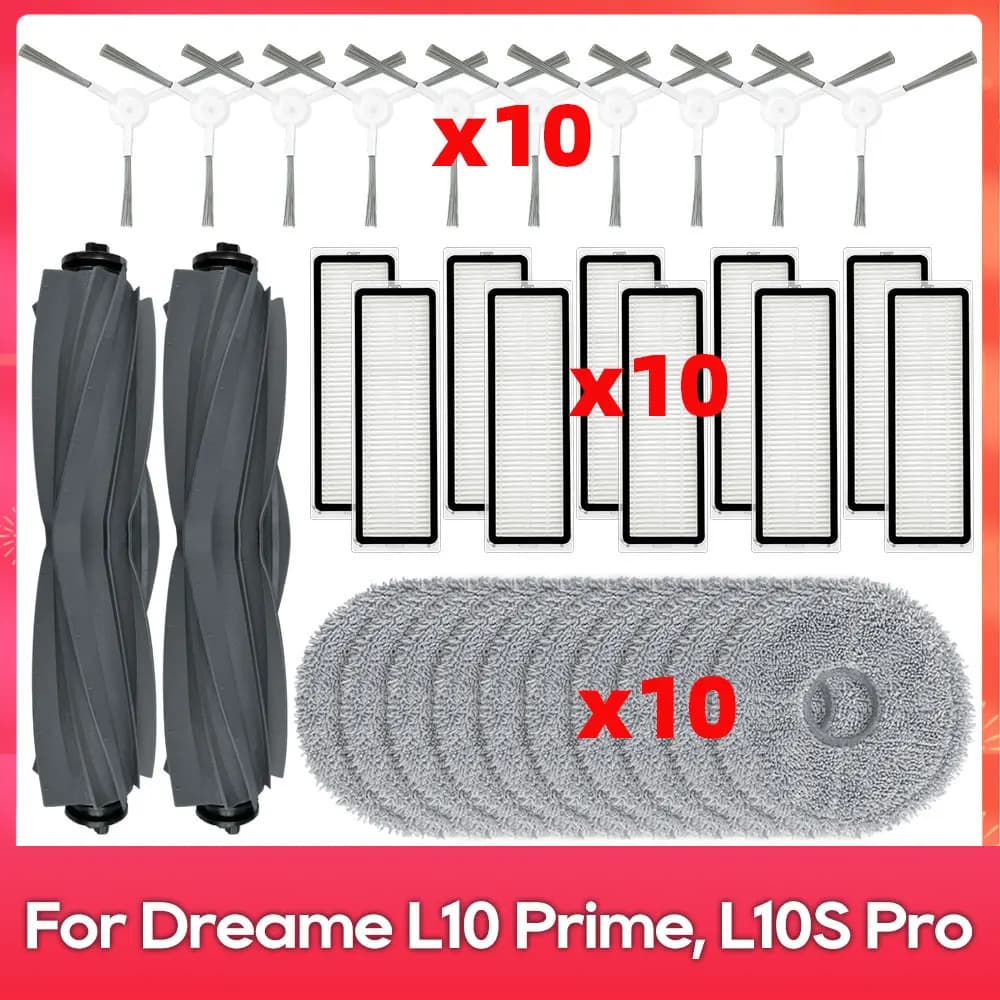 Compatible avec ( Dreame L10 Prime, RLL11GC, L10S Pro, L10 Pro, Xiaomi S10+ ) : accessoires, rouleau