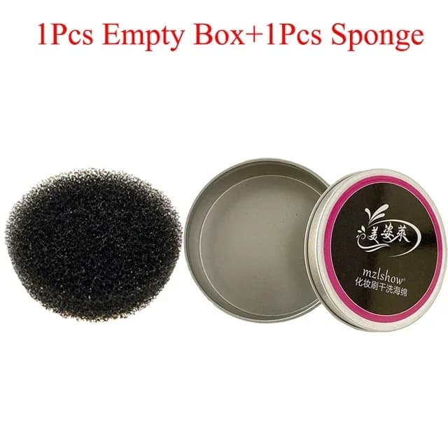 Éponge nettoyante pour pinceaux de maquillage, dissolvant pour documents, livres, boîte en métal, br
