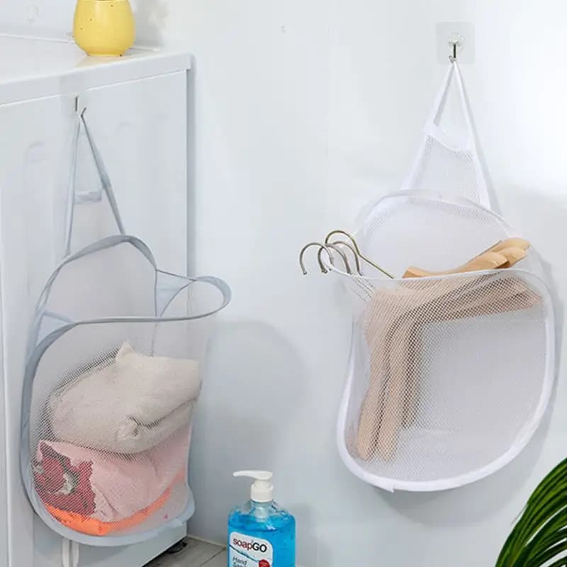 3140 panier à linge pliant organisateur pour vêtements sales salle de bain vêtements maille sac de r