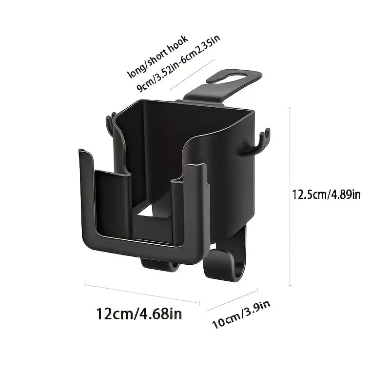 Support de rangement pour dossier de siège de voiture avec porte-gobelet, support pour téléphone et 