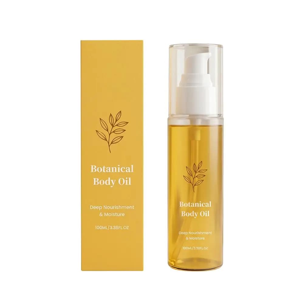 Huile corporelle botanique 100ml, huile hydratante naturelle à base de plantes, huile nourrissante e