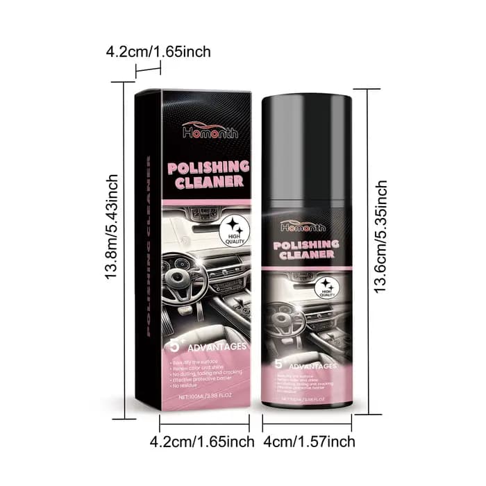 Nettoyant de polissage pour intérieur de voiture, 100ml, nettoyant de protection pour intérieur, Spr