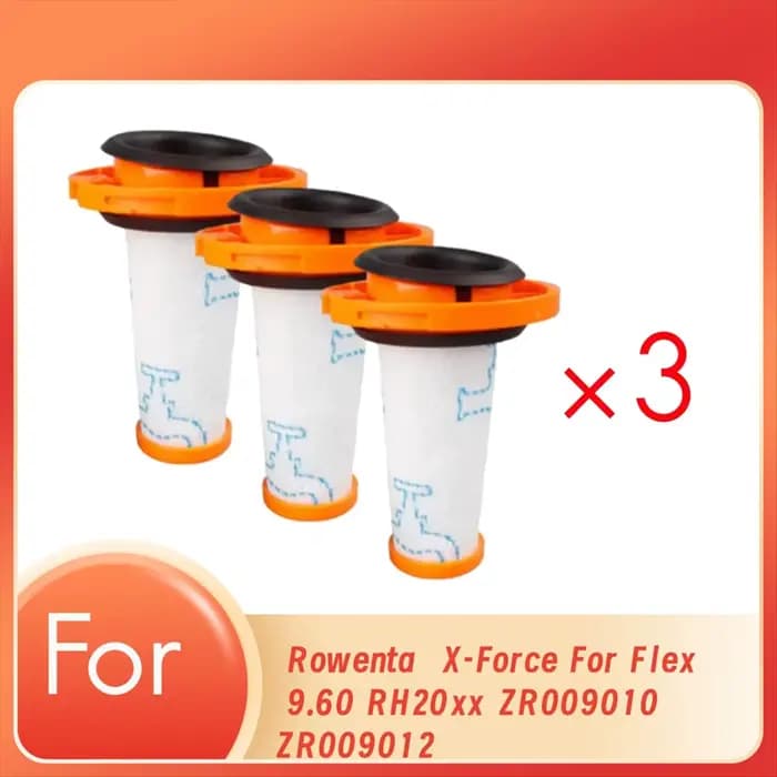 CLIM 3 pièces pré-filtres pour X-FORCE FLEX 9.60 RH20xx ZR009010 ZR009012 aspirateur sans fil lavabl