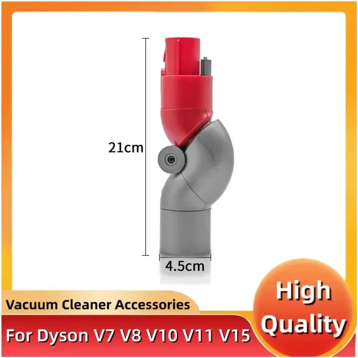 Accessoires pour aspirateur Dyson V7 V8 V10 V11 V15, adaptateur de tête tournante à coude à faible t