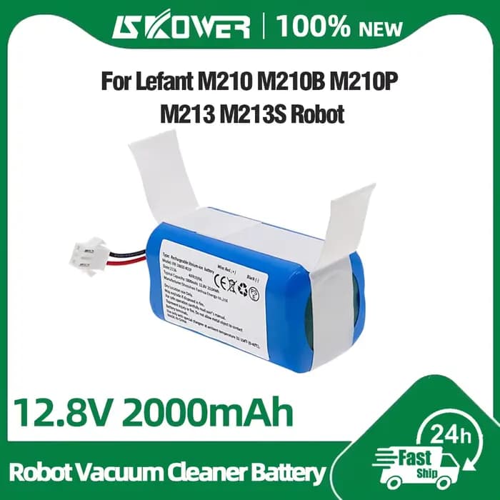 Nouvelle batterie de remplacement pour aspirateur robot Lefant M210 M210B M210P M213 M213S M201 M301