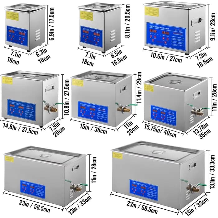 SucceBuy 1.3L 2L 3L 6L 10L 15L 22L 30L nettoyeur à ultrasons lave-vaisselle Machine à laver Portable