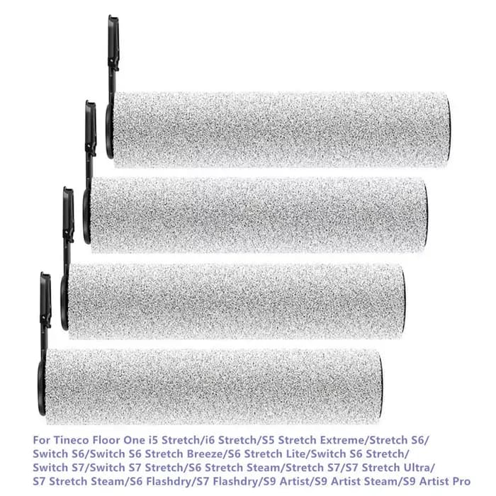 4 brosses à rouleaux pour Tineco Floor One Switch S6 Stretch/Switch S7 Stretch/S7 Stretch Steam/S7 F